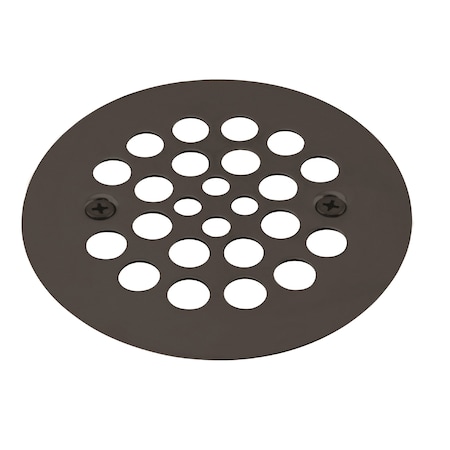 Westbrass 4-1/4" O.D. Shower Strainer Plastic-Oddities Style in Powdercoated Black D3193-62